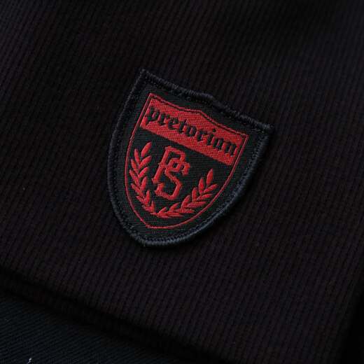 Beanie Pretorian "Shield - Red PS" - black