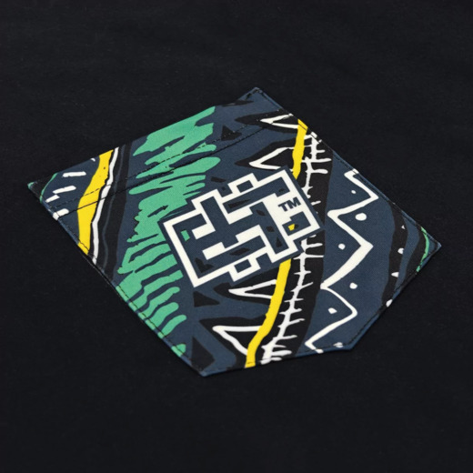 Koszulka T-shirt męski Extreme Hobby "PATTERN POCKET" - czarny