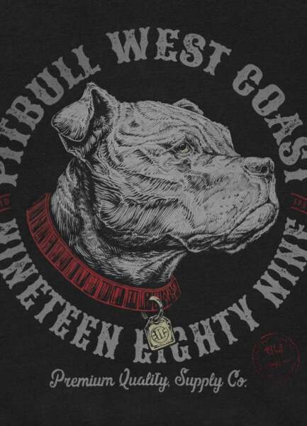 Bluza PIT BULL Washed "STRENGTH & RESPECT" - ciemny grafit