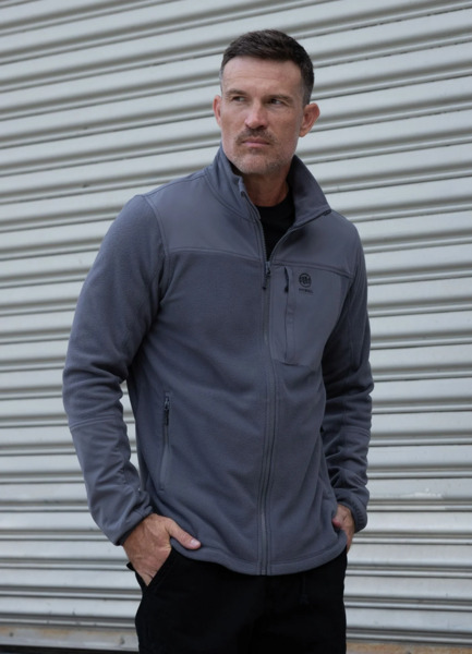 Bluza polarowa rozpinana PIT BYULL "CAMERON" - grafitowy