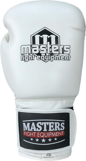 Rękawice bokserskie MASTERS RPU-WHITE
