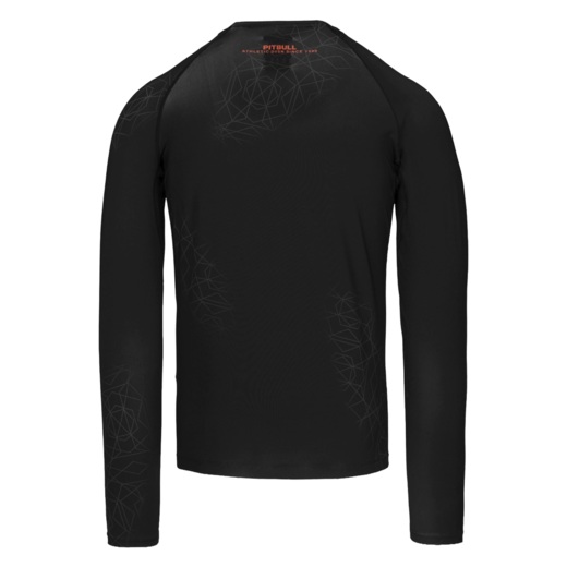 Rashguard longsleeve PIT BULL "RAY" - czarny/czerwony