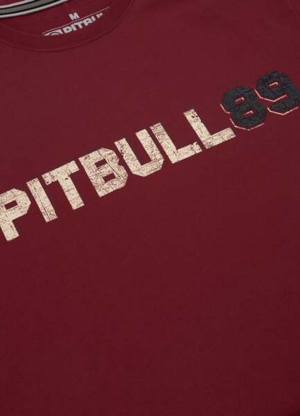 Koszulka PIT BULL "DOG 89" - burgundowa