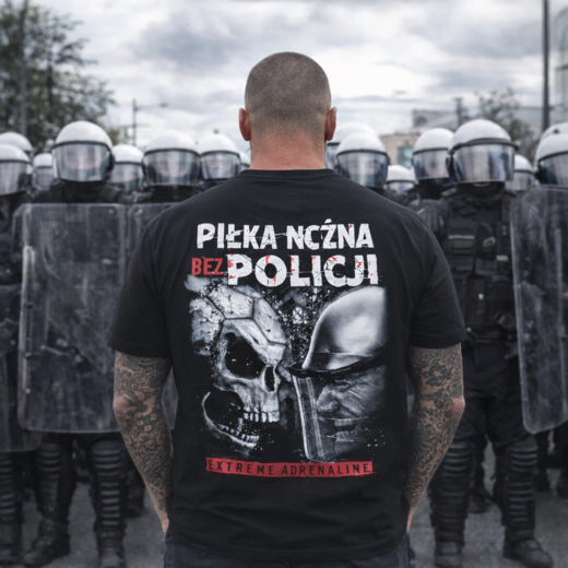 Koszulka Extreme Adrenaline "Piłka nożna bez policji" 