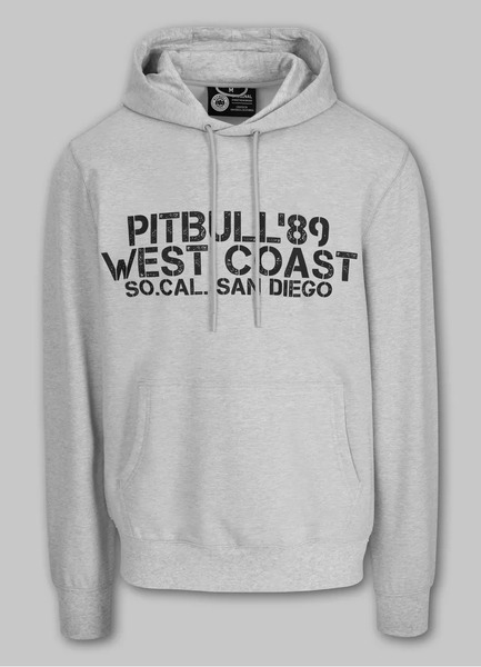 Bluza męska z kapturem PIT BULL DRIVING - szara