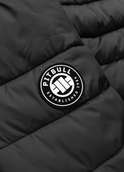 Kurtka zimowa pikowana z kapturem PIT BULL "RUBIO" - czarny