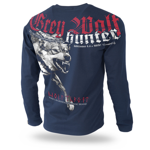 Longsleeve Dobermans Aggressive "GREY WOLF" LS200" - granatowy