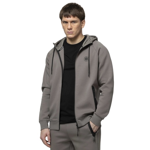 PIT BULL "DOGWOOD" Men's Zip-Up Hoodie - Taupe
