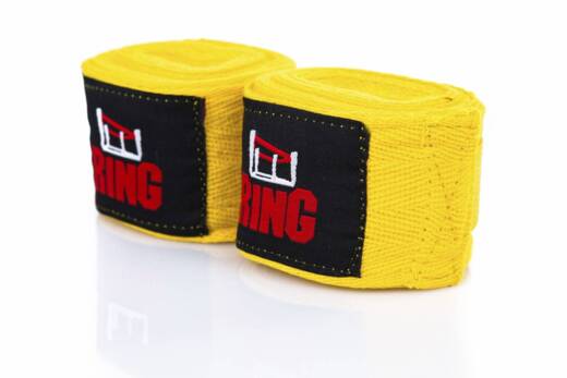 Boxing bandage RING 3.5m boxing wraps - yellow