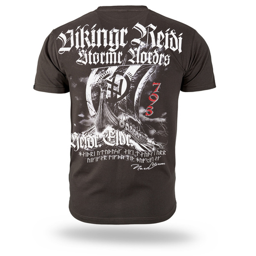 Koszulka T-shirt Dobermans Aggressive "DRAKKAR TS407" - brązowa