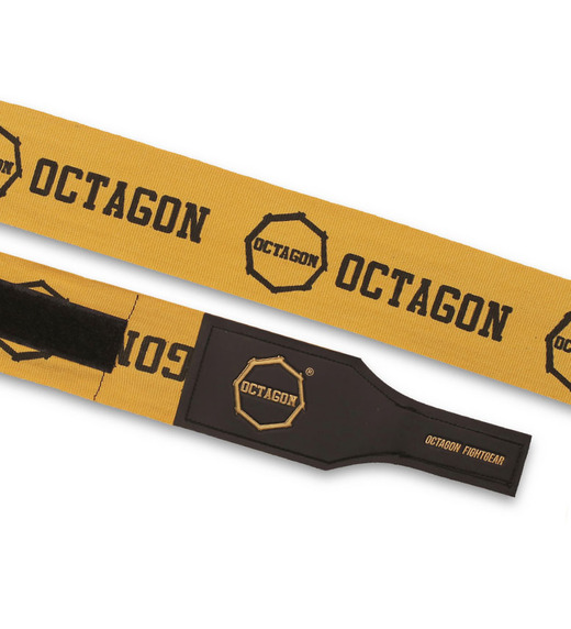 Fightgear Supreme Printed boxing wraps Octagon 3 m - gold