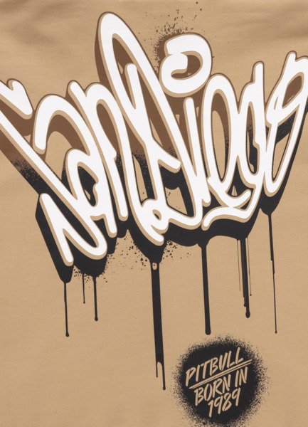 PIT BULL &quot;GRAFFITI&quot; sweatshirt - sand
