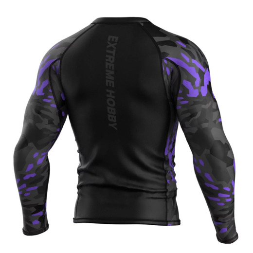 Longsleeve rashguard Extreme Hobby | Black Panther - czarny/fioletowy