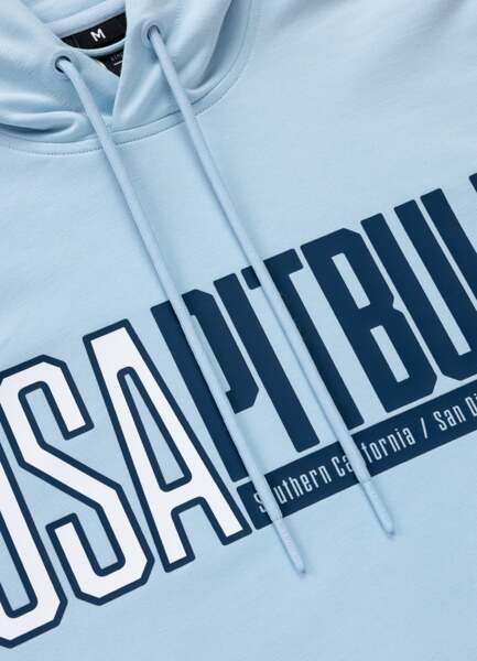 PIT BULL "USA" Men's Hoodie - Blue