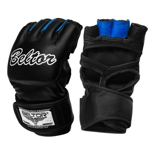 MMA gloves Beltor "Blade" - black and blue