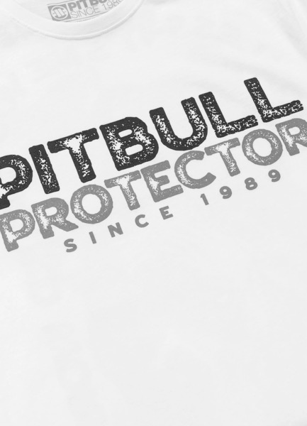 PIT BULL "PROTECTOR" men's t-shirt - white