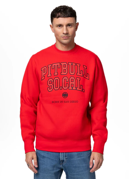 PIT BULL "SO CAL" men's sweatshirt - red