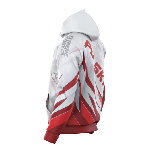 Extreme Hobby "POLSKA ULTIMATE" men's sports sweatshirt - white