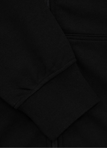 Bluza z kapturem rozpinana PIT BULL Tricot Terry "Jarvis" '23 - czarna