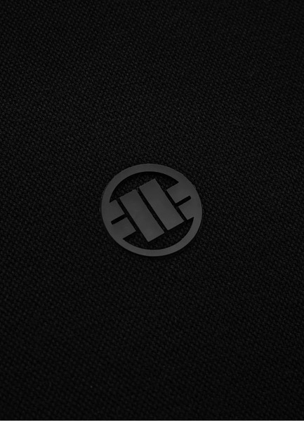 PIT BULL "Pique Logo" zip-up sweatshirt - black