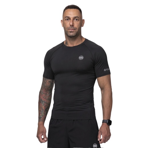 Rashguard męski PIT BULL Runway Performance - czarny