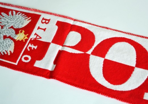 Szalik Polska Biało Czerwony Orzeł