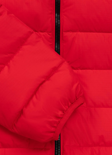 PIT BULL "SEACOAST III" quilted winter jacket with hood - red