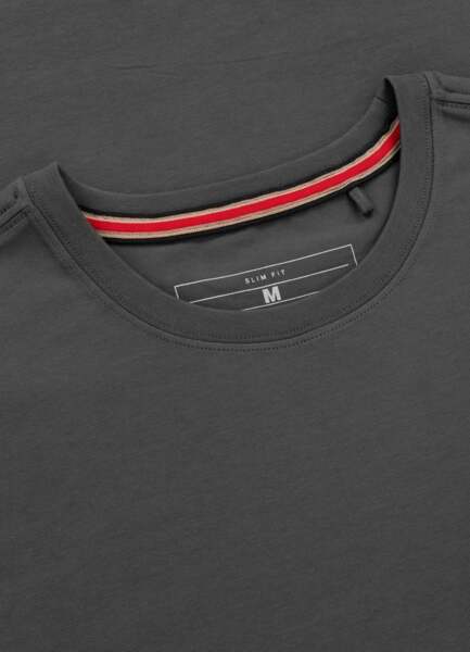 Koszulka męska PIT BULL Slim Fit "MINIMAL" - grafitowy