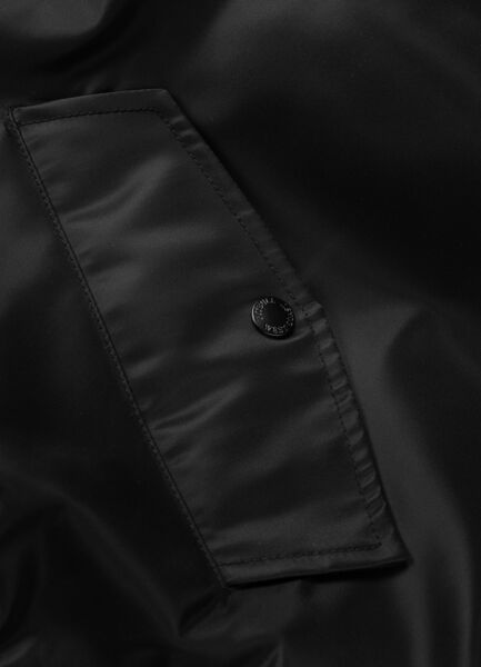 Kurtka bomberka przejściowa z kapturem PIT BULL "AERO" - czarny