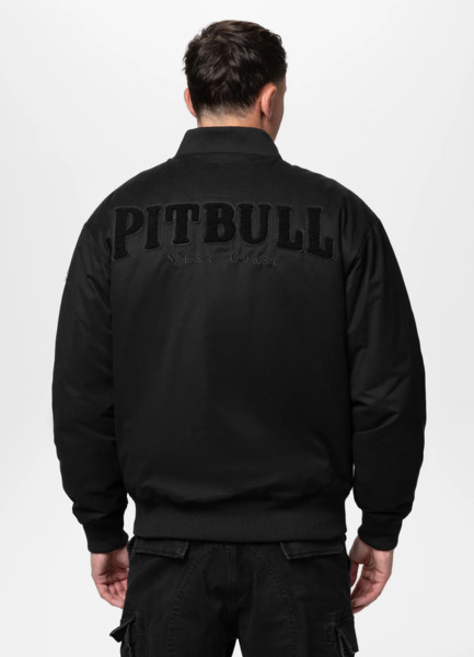 PIT BULL &quot;RADFORD&quot; transitional baseball jacket - black/black
