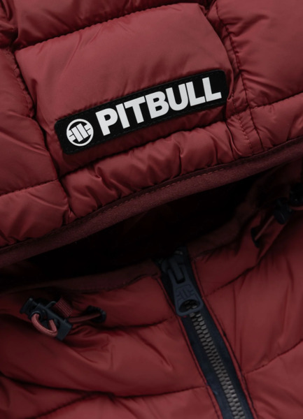 Kurtka zimowa pikowana z kapturem PIT BULL "RUBIO" - granatowy