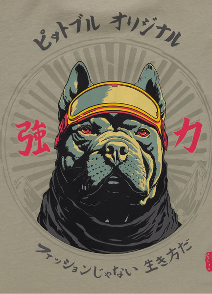 PIT BULL &quot;MT. FUJI&quot; Men&#39;s T-Shirt - Grey Olive