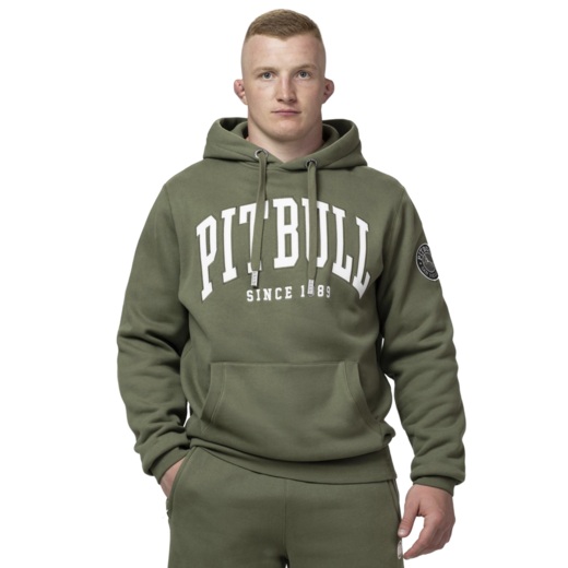 PIT BULL "Norton" Men's Hoodie - Olive