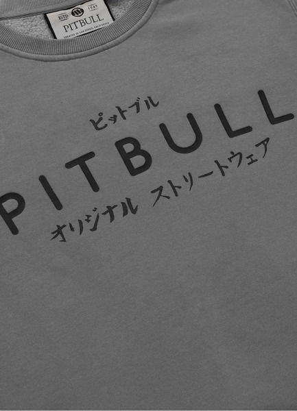 Bluza męska PIT BULL Washed "MT FUJI" - szara