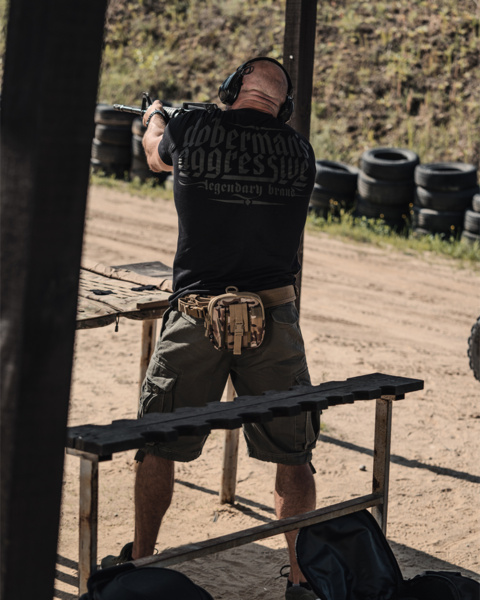 Bluza z kapturem rozpinana Dobermans Aggressive "SWELLING LOGO"  BZ351E - szara