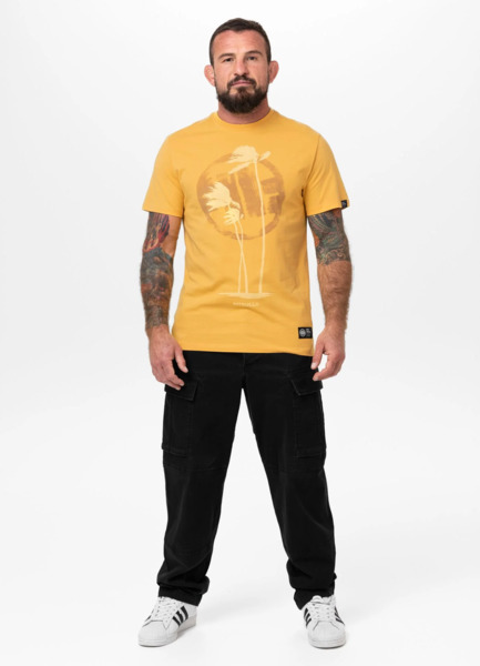PIT BULL "PALMS" Men's T-Shirt - Yellow