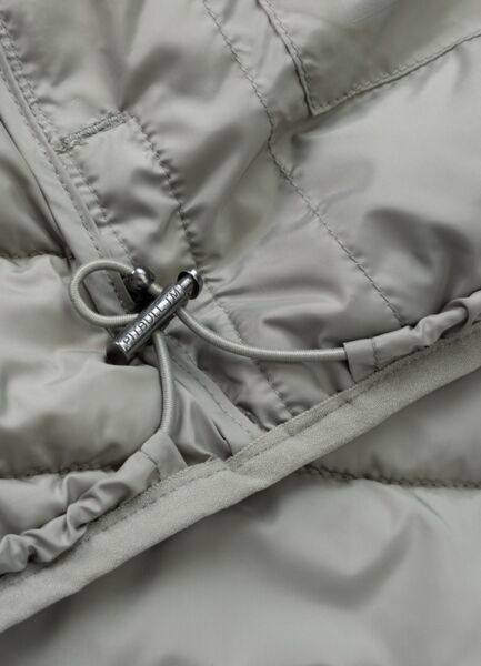 Kurtka zimowa PIT BULL pikowana z kapturem FOOTHILL - szałwiowy