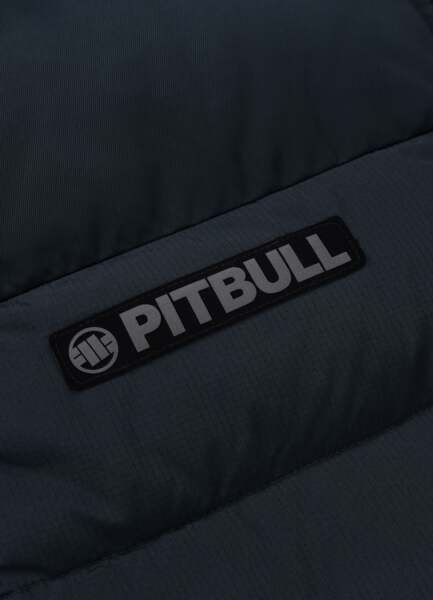 Kurtka zimowa pikowana z kapturem PIT BULL "DILLON" - granatowy