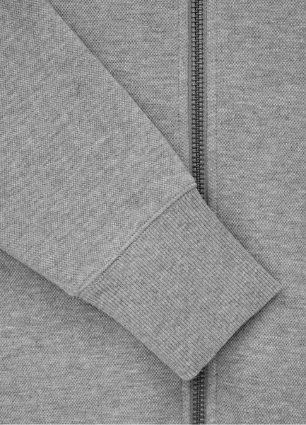 PIT BULL &quot;Pique Logo&quot; zip-up sweatshirt - gray