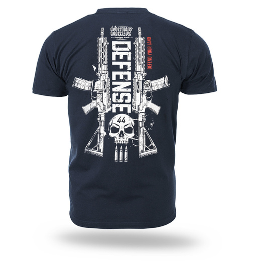 Koszulka T-shirt Dobermans Aggressive "DEFEND YOUR LAND TS418" - granatowa