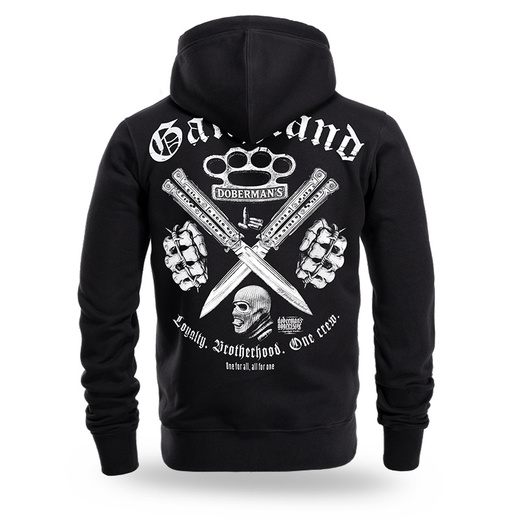 Dobermans Aggressive &quot;ONE CREW GANGLAND BZ384&quot; Zip-Up Hoodie - Black
