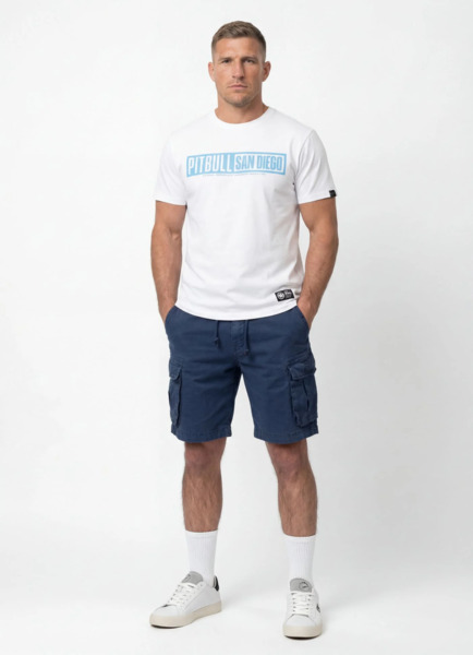 PIT BULL "EIGHTY NINE DOG" T-shirt - white/blue