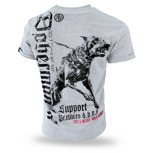 Dobermans Aggressive T-shirt &quot;Dobermans Support TS220&quot; - gray