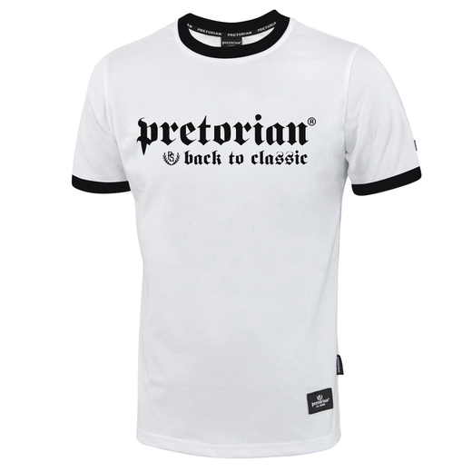 Pretorian Ringer "Back to classic" T-shirt - white