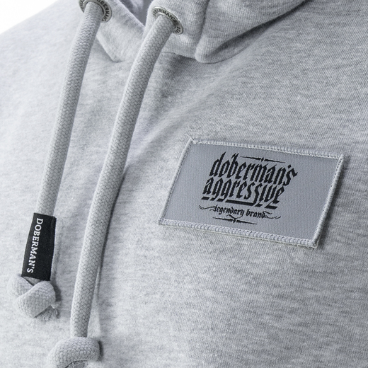Dobermans Aggressive Hoodie "Effort Performance BKK261" - gray