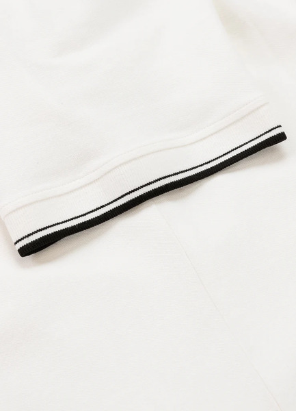 Polo Pique Stripes Regular T-shirt - white