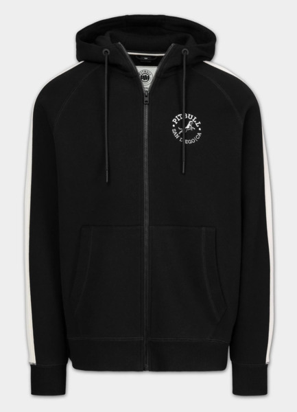 Bluza rozpinana z kapturem PIT BULL "SAN DIEGO CA" - czarny