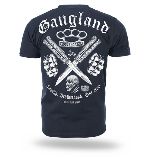 Koszulka T-shirt Dobermans Aggressive "ONE CREW GANGLAND" TS384 - granatowa