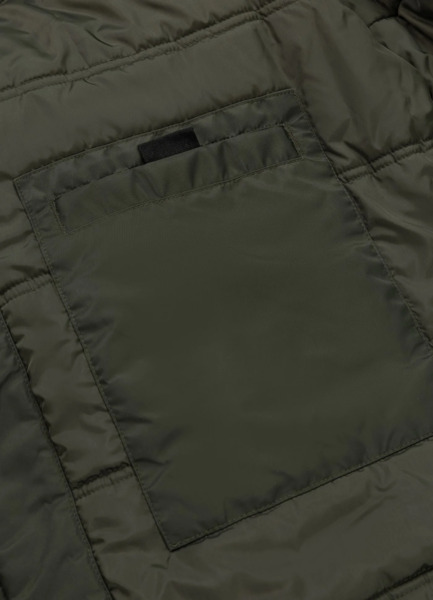 Kurtka przejściowa bejsbolówka PIT BULL "DETROIT" - ciemny zielony