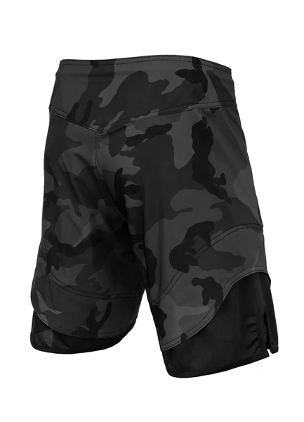 Grappling shorts PIT BULL Mesh Performance Pro plus &quot;All Black Camo&quot;